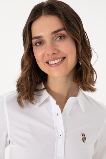 USPA Polo Shirt Women Woxcolor White VR013 USSHW049 US Polo Assn.